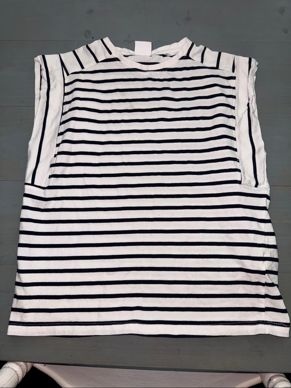 Zara Black & White Striped Tee